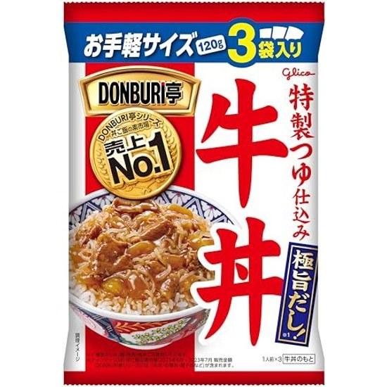 Ezaki Glico DONBRI Tei Gyudon 3 Meal Pack 120g3 Bags