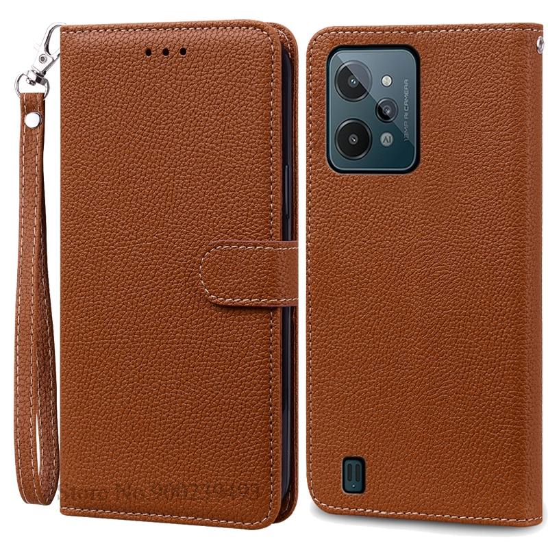 Для Realme C31 Чехол-книжка из кожи с откидной крышкой для Realme C31 Чехол-книжка с подставкой для Realme C31 Чехол-коробка Fundas