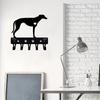 1pc Greyhound Key Holder & Dog Leash Hanger for Wall Mounted Hooks Organizer - Decorative Iron Craft for Home