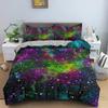 Duvet Cover Colorful Starry Bedding Set Outer Space Comforter Cover Sky Light Printed Bedspread For Kids