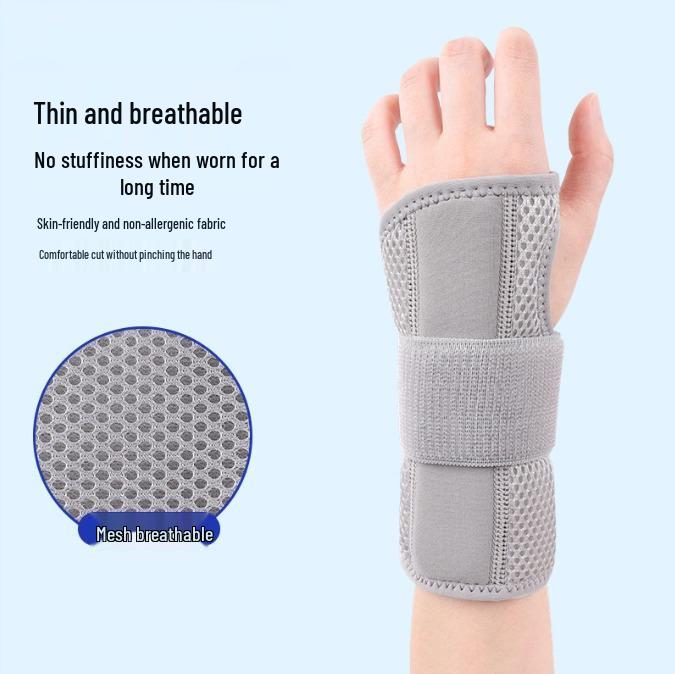 Дышащий трансграничный бандаж на запястье на липучке со стальной пластиной для поддержки сустава и защиты от скручивания