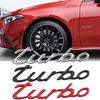 3D Металлические буквы Turbo Задний багажник Передняя решетка Капот Шильдик Наклейка Универсальные Для Mazda Hyundai BMW Honda KIA Mitsubishi wcgvh11