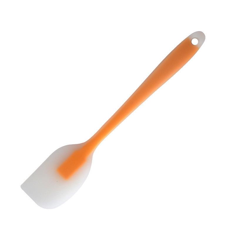 1 шт. Маленький антипригарный шпатель для масла, прозрачный силиконовый скребок для выпечки крема