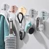 1Pc 1.5KG Load Seamless Adhesive Hook Rotatable Strong Bearing Stick Hook Kitchen Wall Hanger Bathroom Kitchen Hooks