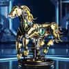 Механический конструктор-лошадка с ручным приводом - Образовательная STEM-игрушка для мальчиков, набор для ручной сборки