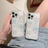 Чехол для iPhone 15 Pro Милый 3D Декор Облако Стразы Чехол для Телефона TPU+PC (Точные вырезы линз)