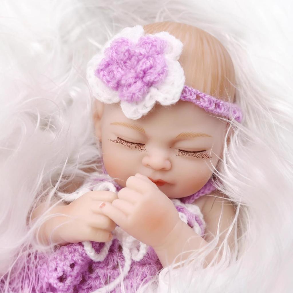 Doll Cute Mini Realistic Sleeping Simulation Soft Baby Baby Creative Gift Bath Toy Doll