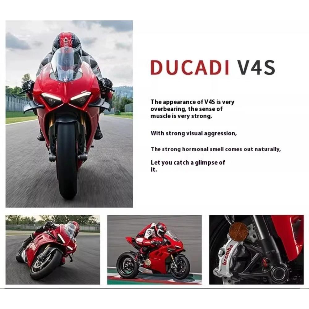 Модель мотоцикла Ducati Panigale V4S 1/12, литой из сплава, украшения для компьютерного стола, модный дисплей, подарок для друга, детские игрушки
