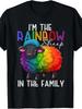 180g I'm The Rainbow Sheep In The Family Black Lgbtq Pride T-Shirt | 100% Made I