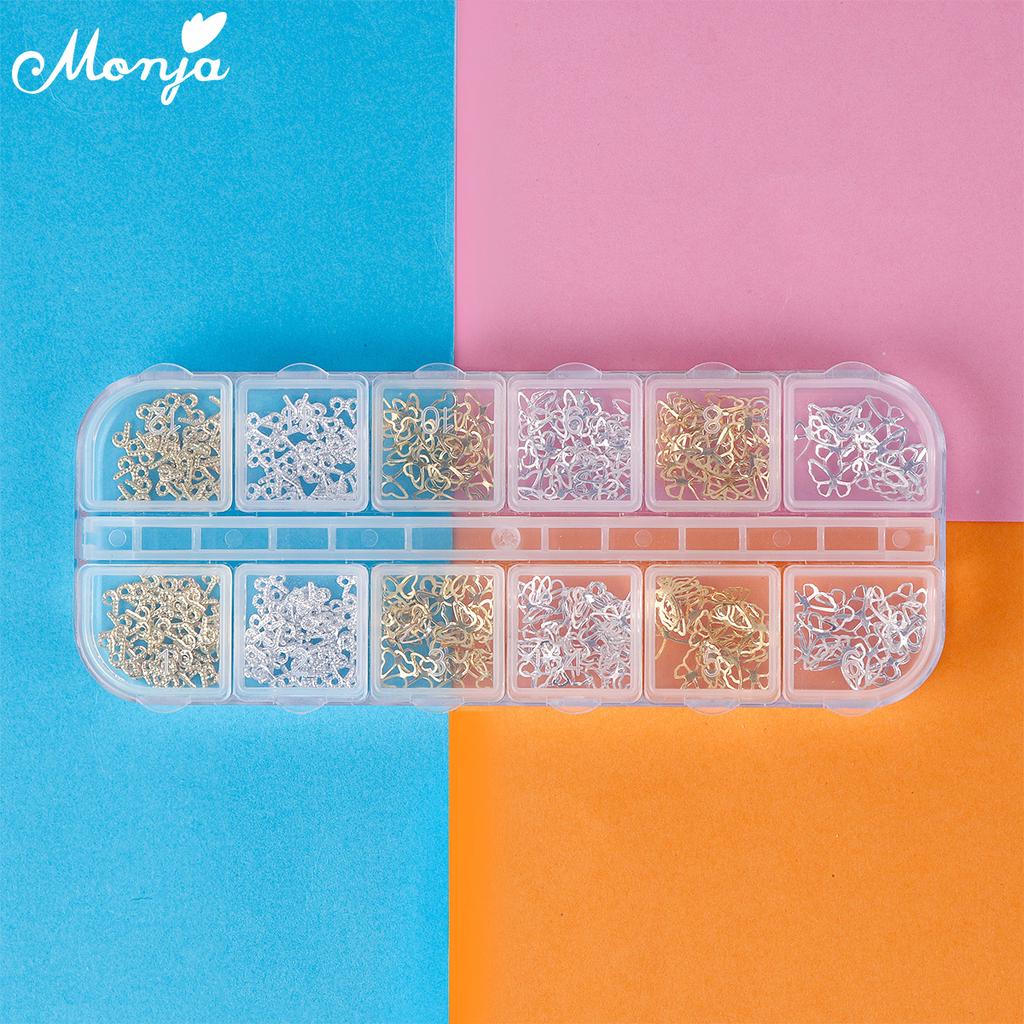 Металлические бабочки для маникюрного дизайна