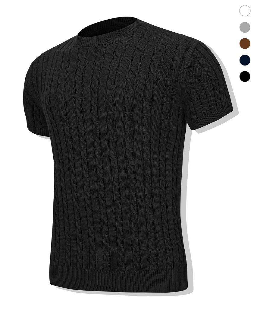 DRIX Трикотажная футболка с коротким рукавом DRIX Cable Muscle Fit_5 цветов