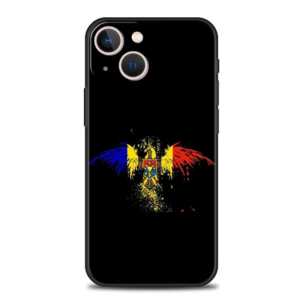Чехол для телефона с флагом Молдовы Для iPhone 16e 15 14 13 12 11 Pro Max XS X XR SE 7 8 Plus Оболочка iPhone 16 Мягкий ТПУ Чехол
