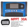 30/40/50/60/100A MPPT контроллер заряда солнечной батареи двойной USB ЖК-дисплей 12 В/24 В автоматический регулятор зарядного устройства панели солнечных батарей с нагрузкой