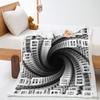 Blanket 2D Digital Printing Lamb Fleece Crystal Fleece 2D Magic Pattern Blanket Cover Blanket