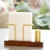 Desktop Solid Wood Paper Towel Rack Hotel Table Coffee Shop Decoration Napkin Rack Light Luxury Paper Towel Seat