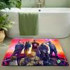 Bath Mat 1pc, Spider for Man Takes Action, MARVEL Flannel Rectangular Mat, Bathroom Non-slip Entrance Mat, Fun Door Decoration