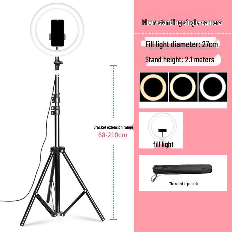 Multifunctional Live Streaming Stand with HD Fill Light & Tripod