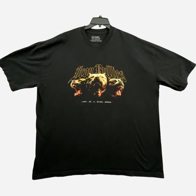 Графическая футболка Iron Bullies Мужская 3XL Черная Последний из вымирающего вида Футболка Фресно Калифорния