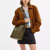 COACH Bleecker Cow Leather Bucket Bag, Shoulder Bag Large Women's Brass & Olive CCC23-B4OL