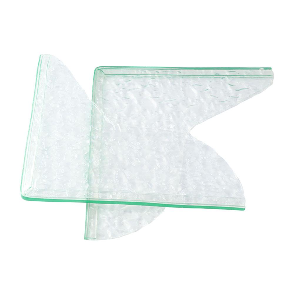 2Pcs Water Splash Bathtub Edge Guard Self-Adhesive Shower Bath Corner Guard Splashing Transparent Bathtub Water Baffle