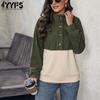 Women's Fashion Casual Fall Winter Long Sleeve Stand-collar Pullovers & Long Sleeves