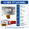 AT043TN24 V.01 4.3 Inch LCD Screen 480x272 40 Pin with Adapter Replacement for Trimble AG 250 Monitor Repair