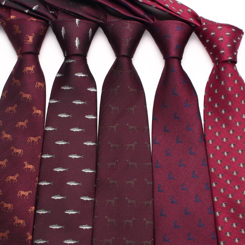 Галстук бордовый ретро мужской свадебный галстук жениха пряжа полиэстер шелковый деловой галстук