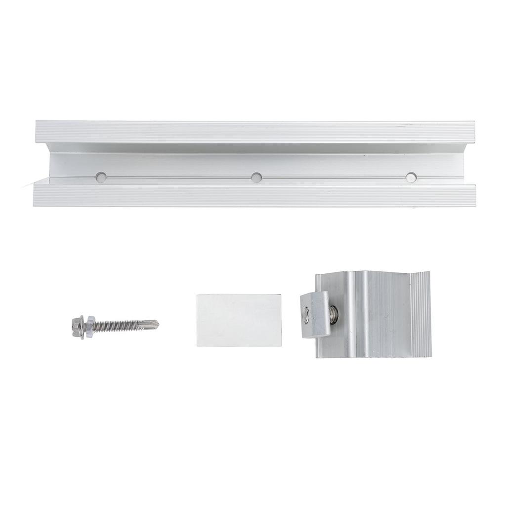 4Set Solar Panel Mounting Rails Z Brackets Kit Aluminum Alloy Roof Solar Panel Mounting Bracket System Kit HZ0101