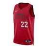 X NBA Miami Heat Dri-Fit City Edition 24-25 Season Jimmy Butler 22 Casual Sports Quick-Dry Basketball Jersey Men Jersey Red FQ4348-661