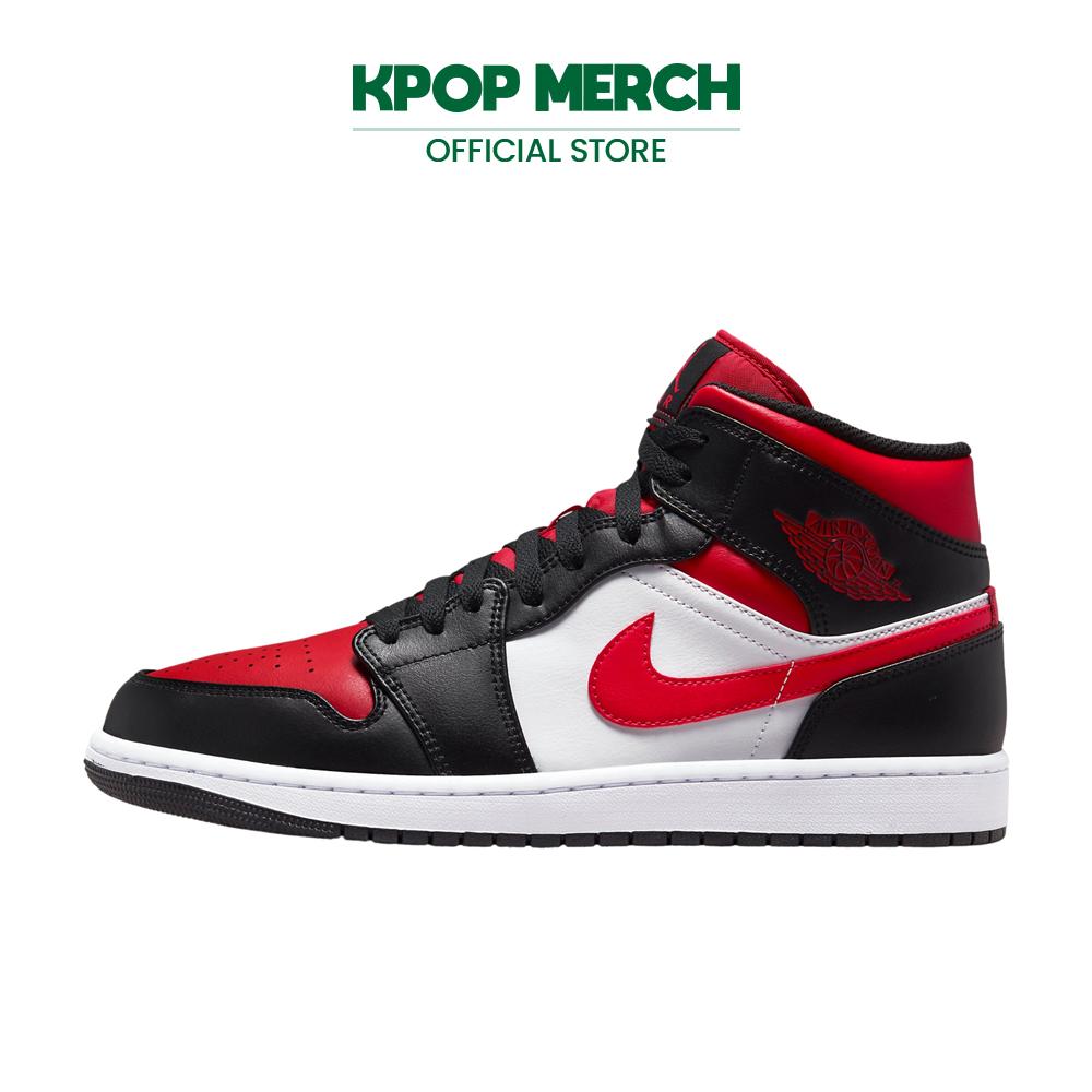 Nike 2022 Air Jordan 1 Mid "Белый Черный Красный (2022)554724-079 (воля)