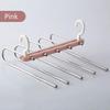 Бытовая многослойная стойка, многофункциональная складная стойка для брюк, вешалка для одежды из нержавеющей стали, нескользящая телескопическая вешалка для брюк