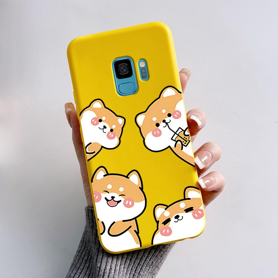 Case For Samsung Galaxy S9 S 9 Plus Phone Cover Cute Cat Cartoon Bear Frog Soft TPU Coque For Samsung S9 Bumper S9+ S9PLUS Funda
