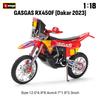 Ббураго 1:18 2023 GASGAS RX450F Honda Africa Twin Adventure 790 Adventure R Rally 450F X Diavel S модель мотоцикла Серия игрушек