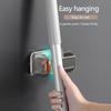 1 Крючок для швабры, Держатель для швабры без сверления, Вешалка для швабры, Сильная фиксирующая пряжка, Настенный зажим для швабры можно использовать на кухне и в ванной комнате