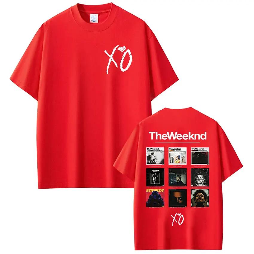 Rapper The Weeknd Xo Альбом Графические Футболки Женские Унисекс Хип-Хоп Футболка Унисекс Мода Харадзюку Кавайи Футболка Одежда Y2K
