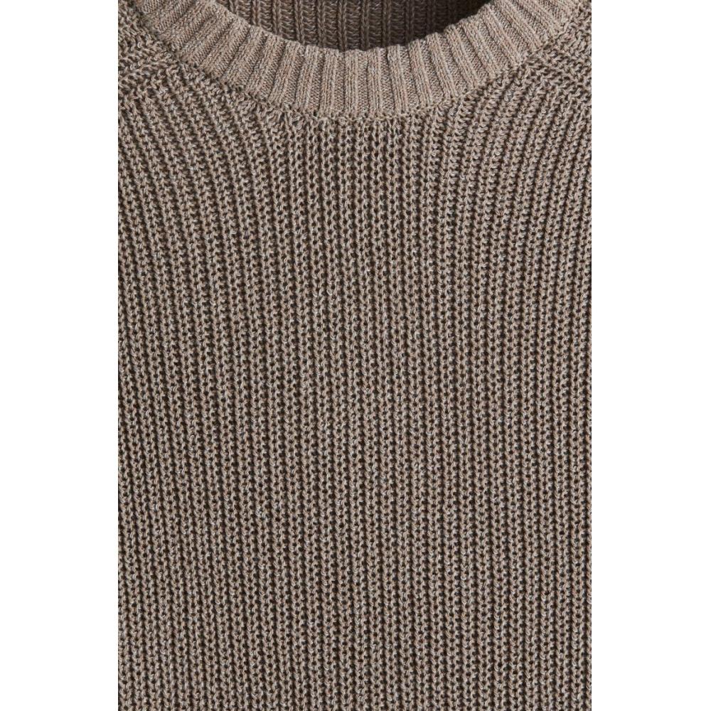 Свитер с короткими рукавами HM Regular Fit, темно-серый