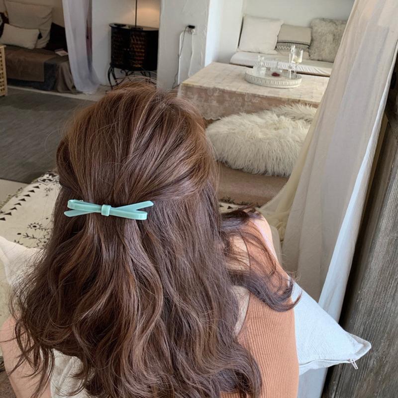 Fashion Advanced Sense Spring Clip Hairpin Headdress For Women Girls Sweet Bowknot Bangs Hair Clip Hair Accessories Gifts