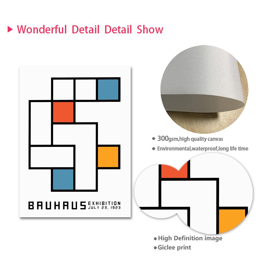 Баухаус Пит Мондриан геометрическая настенная живопись на холсте плакаты на скандинавскую тему и принты настенные панно для гостиной современный декор