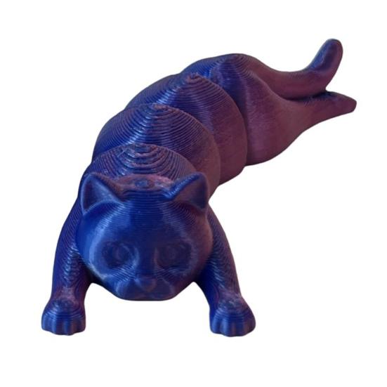 Yousheng 3D печатная фигурка кошки подвижные суставы фигурка котенка шарнирная модель животного снятие стресса игрушка-фиджет настольное украшение орнамент