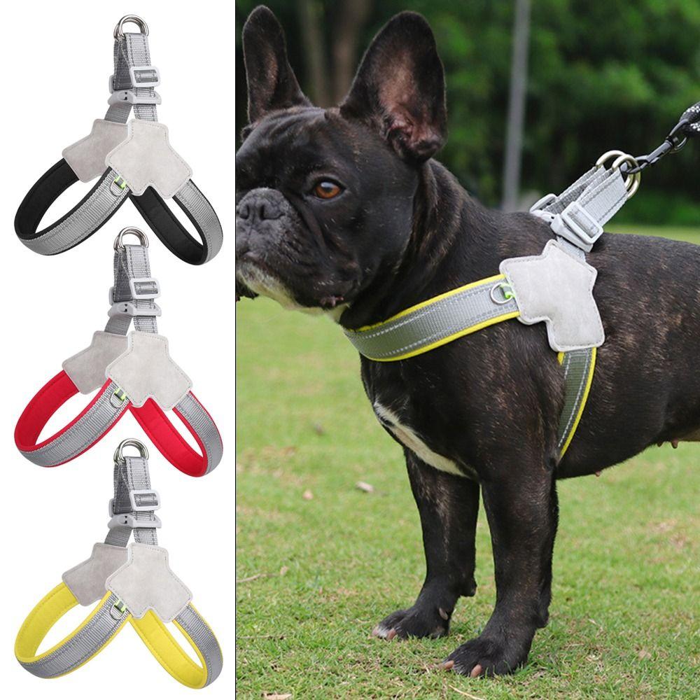 Dog Chest Strap Pet Harness Saddle French Bulldog Collar Dog Chest Strap Pet Traction Rope