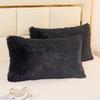 Nordic Plush Rectangular Pillowcase - Crystal Velvet Mink Cushion Cover, Solid Color