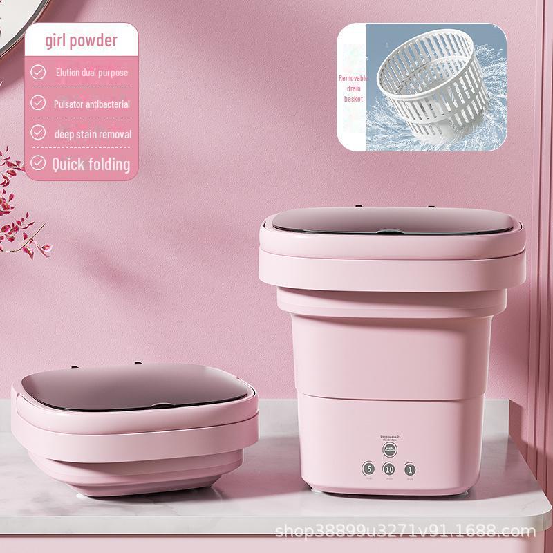 Компактная складная стиральная машина — идеально подходит для дома, общежития или детской прачечной