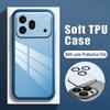 Чехол для Honor 600 Pro Защита камеры Полупрозрачный Мягкий Силикон Ударопрочный с Пленками-Защитой Линз для Honor 600 Pro Задняя Крышка