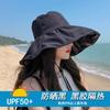 Vinyl Sunscreen Cap UV Protection Face Mask Sun Hat Large Brim Fisherman Hat Foldable Sun Hat New