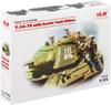 ICM Масштаб 1/35 Советская армия Танк Т-34/76 Пехотинец с 4 фигурами Пластиковый набор 35368