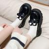 Туфли-лодочки черные на плоской подошве из маленькой кожи женские весна и осень 2025 новая коллекция в британском стиле одинарные туфли плоские лоферы