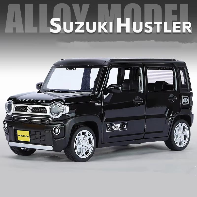 1:22 SUZUKI HUSTLER Alloy Car Model Diecast Metal Off-Road Vehicle Car Model Sound and Light Simulation Collection Kids Toy Gift