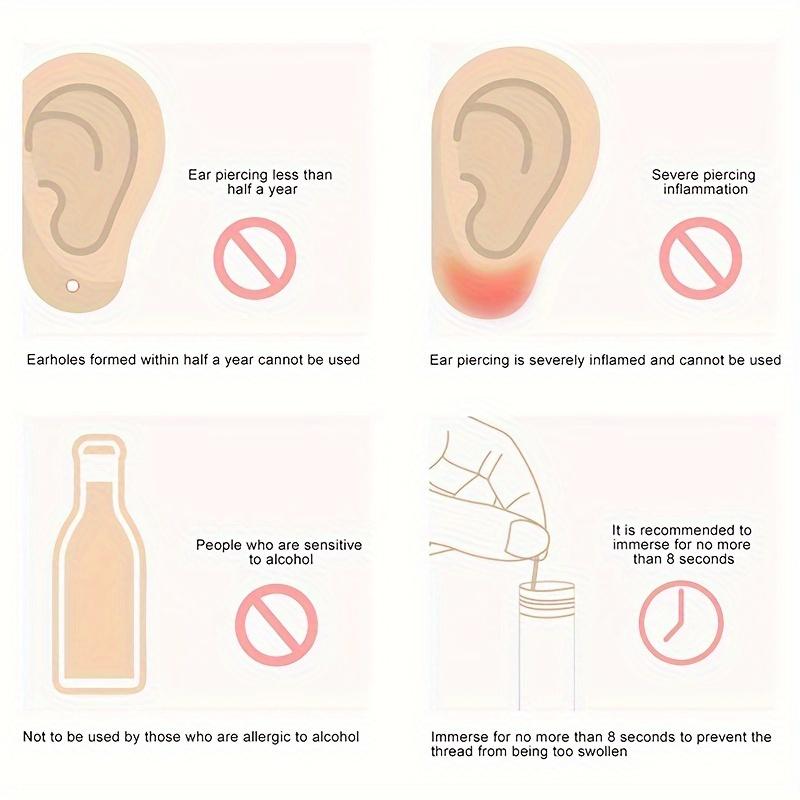 60 шт., Линия для чистки ушных отверстий, инструмент для чистки ушных отверстий, удаляет грязь, устраняет запахи, предотвращает закупорку ушных отверстий, чистящие средства