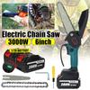 288VF 6 дюймов Аккумуляторная электрическая пила Электрическая цепная пила Одноручный резак для дерева Садовый инструмент с 2 аккумуляторами Перезаряжаемый