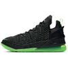 LeBron 18 EP Dunkman Men Sneakers Black Electric-Green CQ9284-005